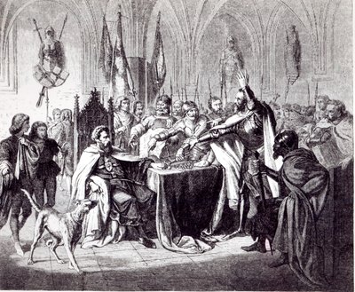 Der Verkauf der Burg Marienburg im Jahr 1457 an König Kasimir IV. von Polen, 1854 von Ludwig Rosenfelder